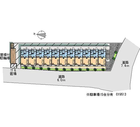 ★手数料０円★行田市桜町２丁目　月極駐車場（LP）